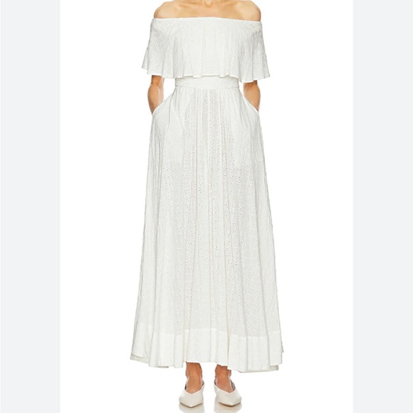 Helsa Dresses & Skirts - Helsa Eyelet Garden Midi-Maxi Dress